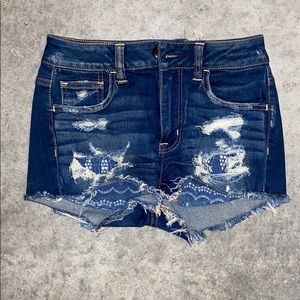 AEO denim shorts